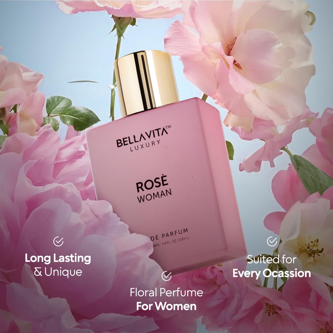 BellaVita Luxury Rose Eau de Parfum for Women | 100ml