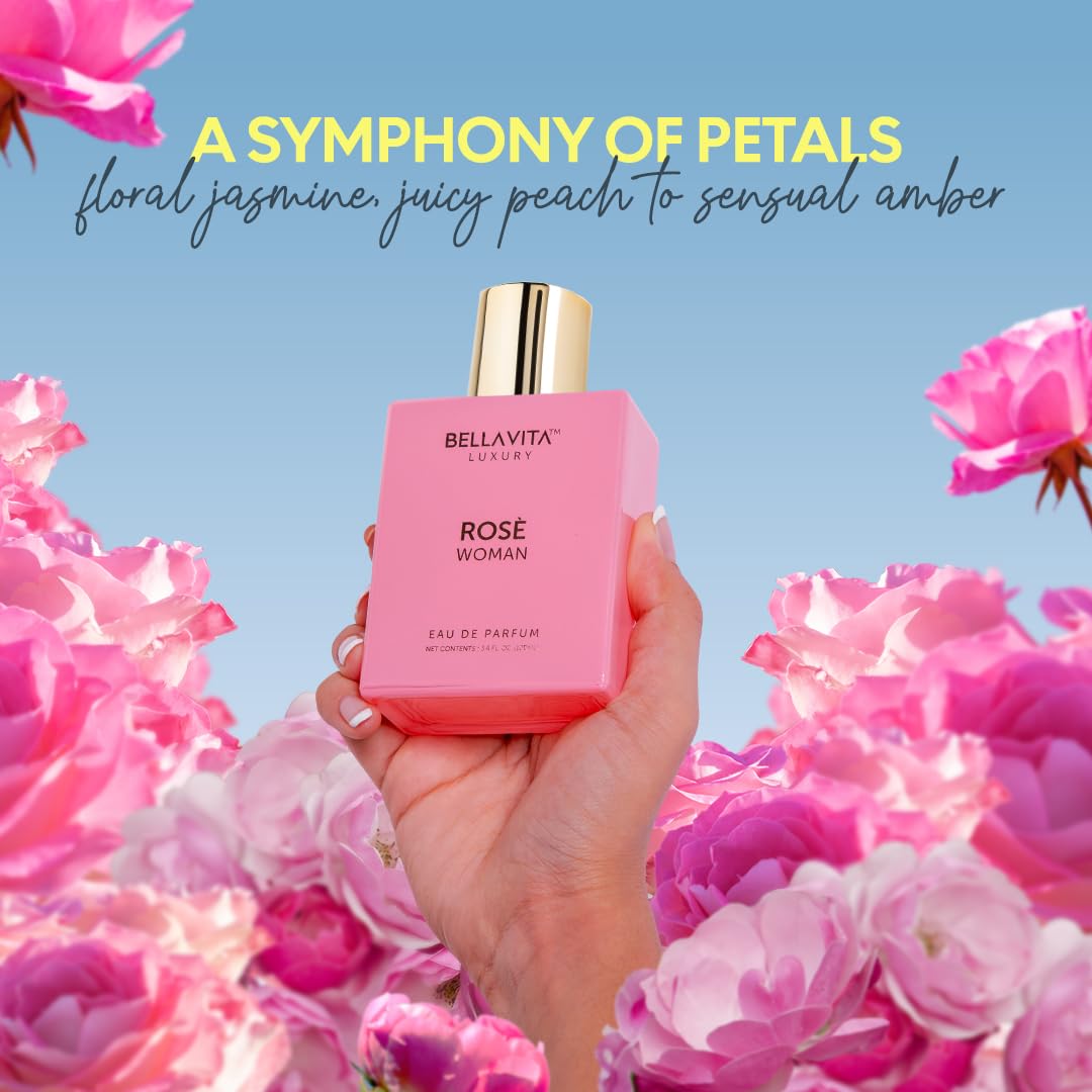 BellaVita Luxury Rose Eau de Parfum for Women | 100ml