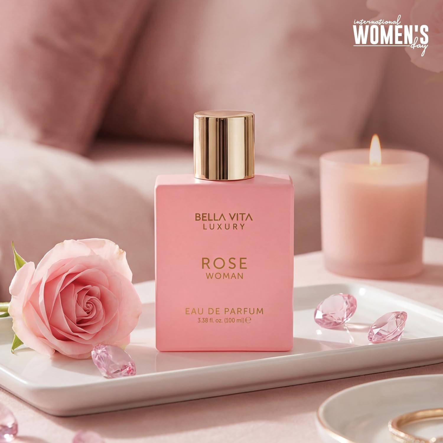 BellaVita Luxury Rose Eau de Parfum for Women | 100ml
