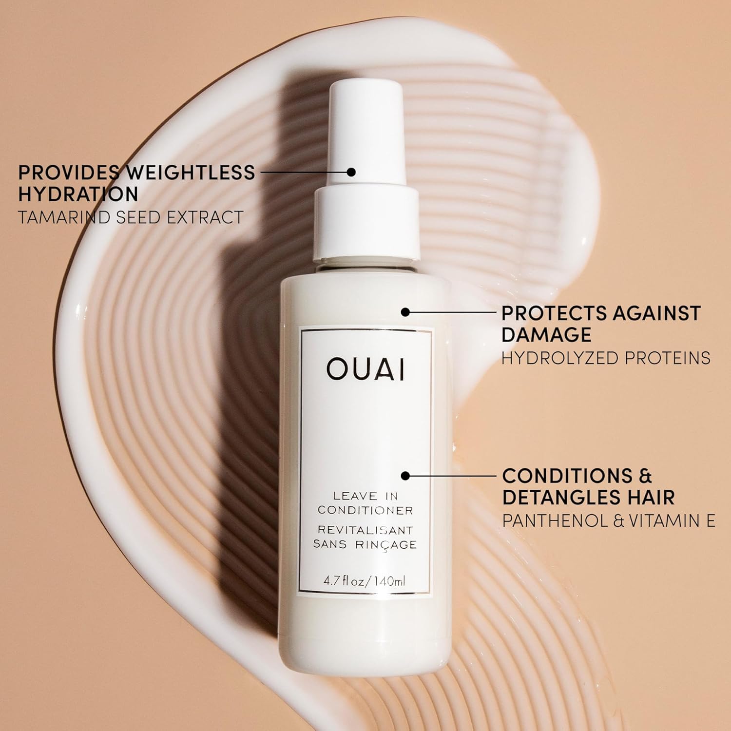 OUAI Leave-In Conditioner & Heat Protectant | 4.7 oz