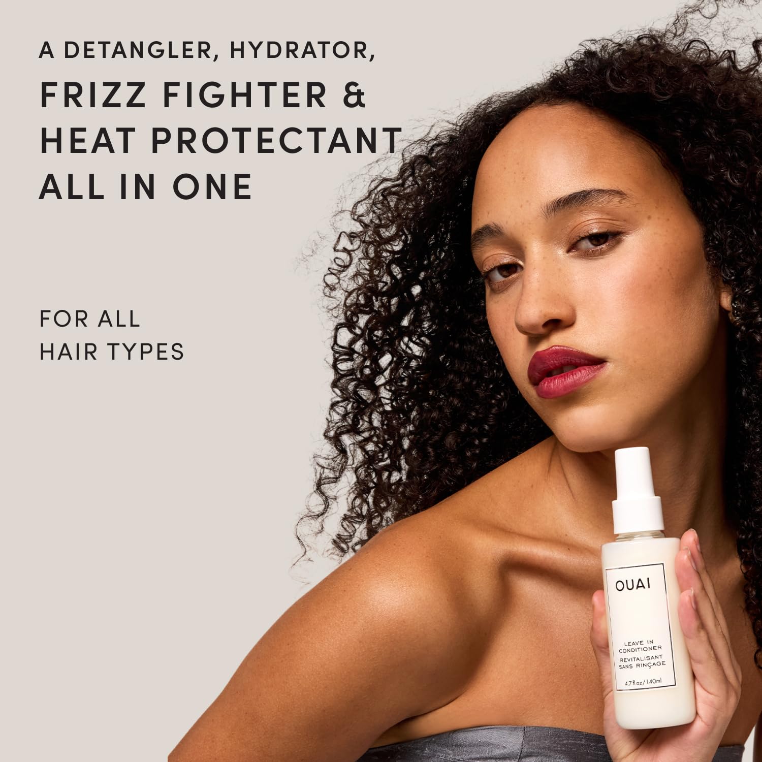 OUAI Leave-In Conditioner & Heat Protectant | 4.7 oz