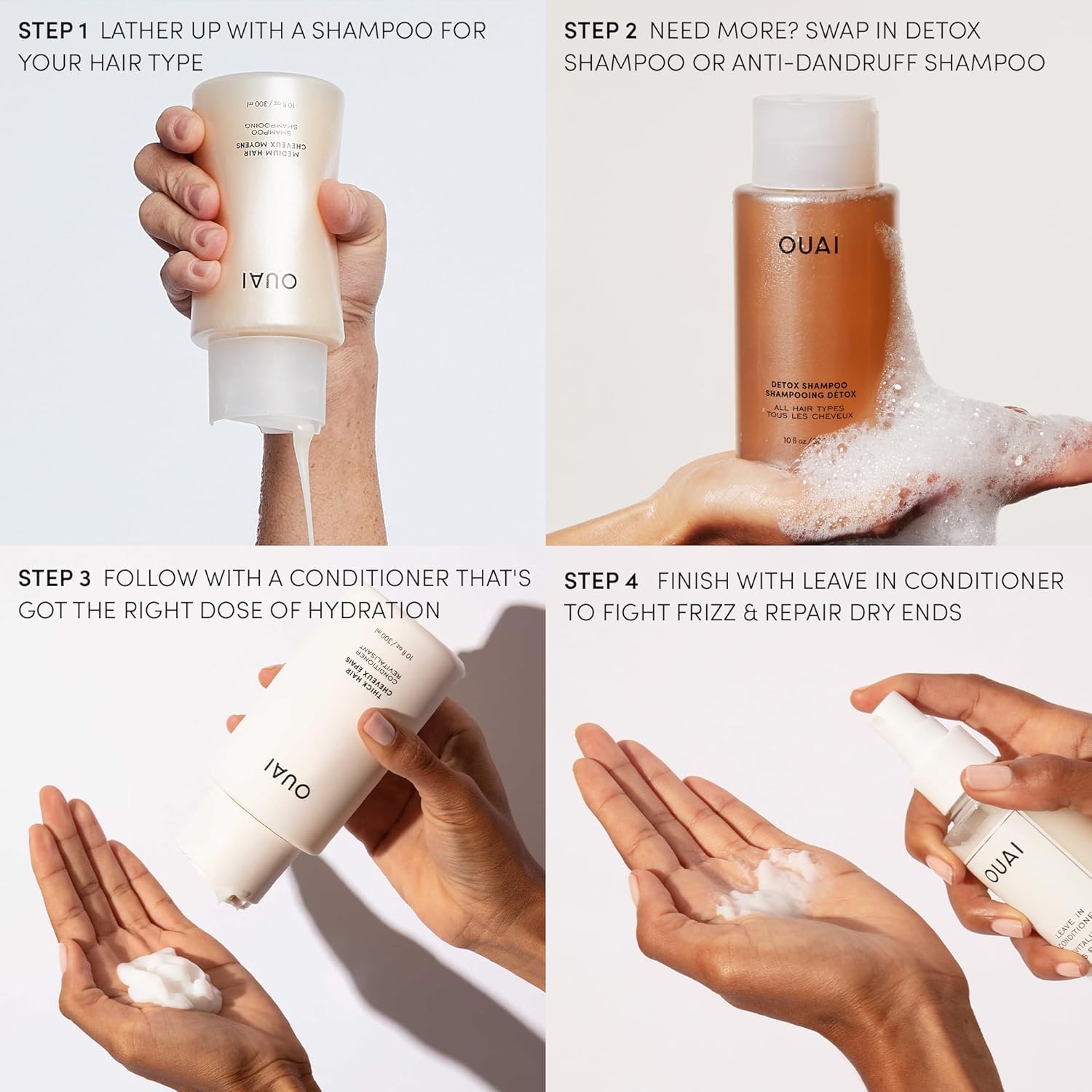 OUAI Leave-In Conditioner & Heat Protectant | 4.7 oz