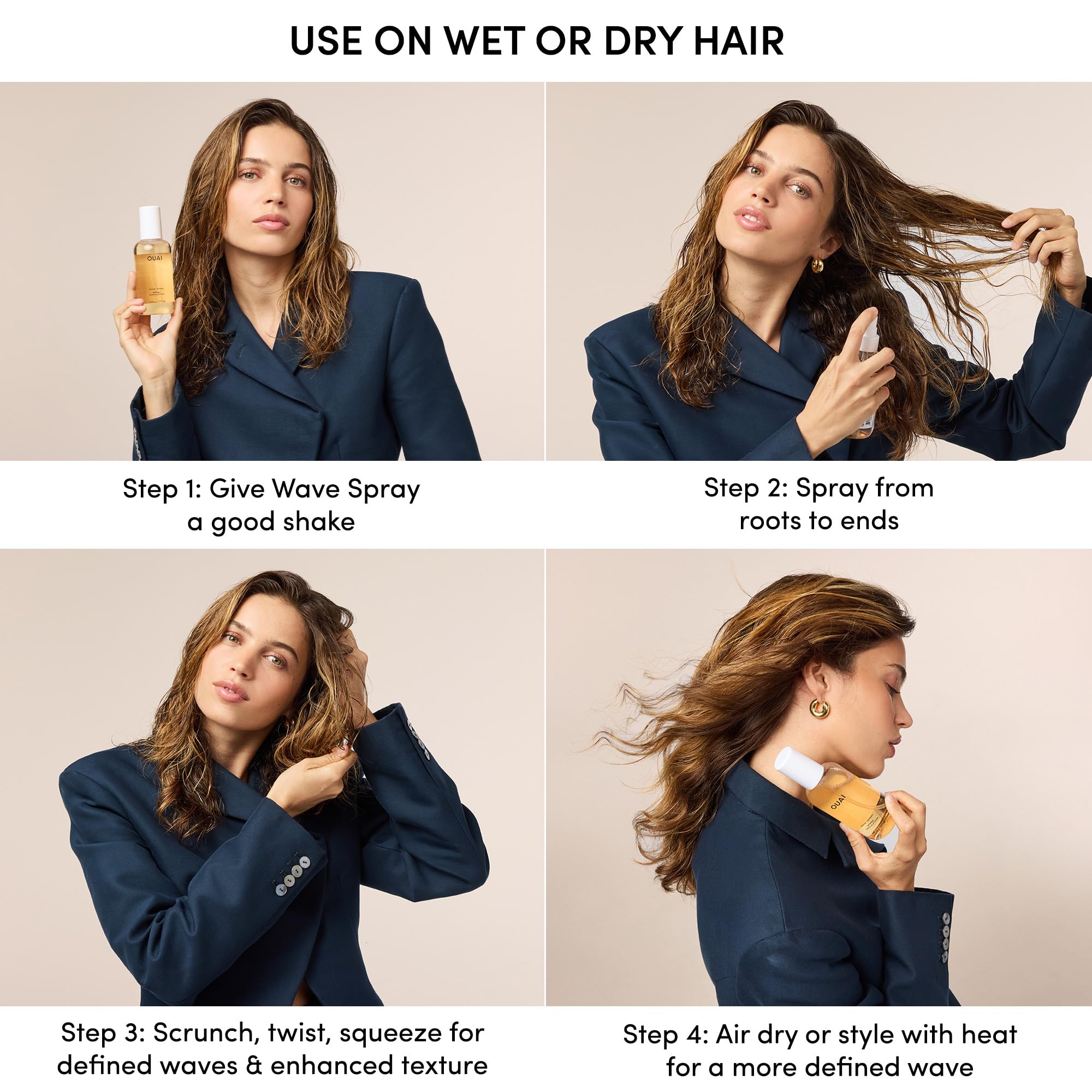 OUAI Leave-In Conditioner & Heat Protectant | 4.7 oz