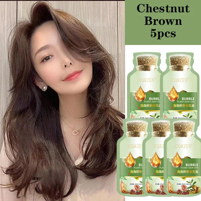 Natural Herbal Hair Dye Shampoo | Gray Coverage Treatment