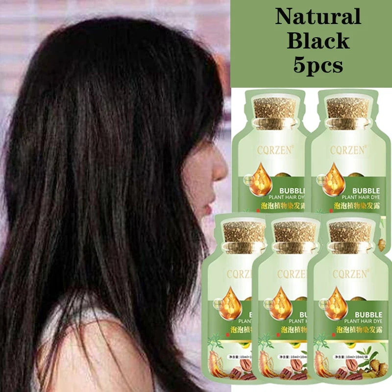 Natural Herbal Hair Dye Shampoo | Gray Coverage Treatment