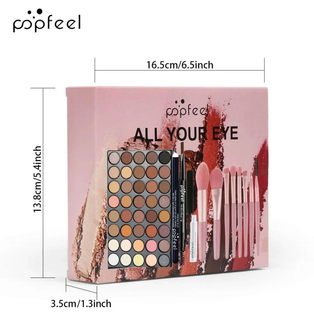 POPFEEL Complete Eye Makeup Set | 40-Color Eyeshadow Palette