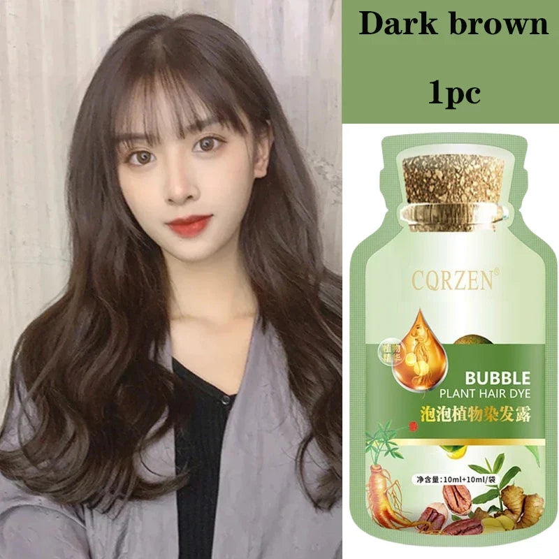 Natural Herbal Hair Dye Shampoo | Gray Coverage Treatment