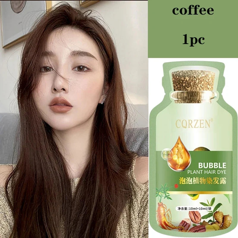Natural Herbal Hair Dye Shampoo | Gray Coverage Treatment