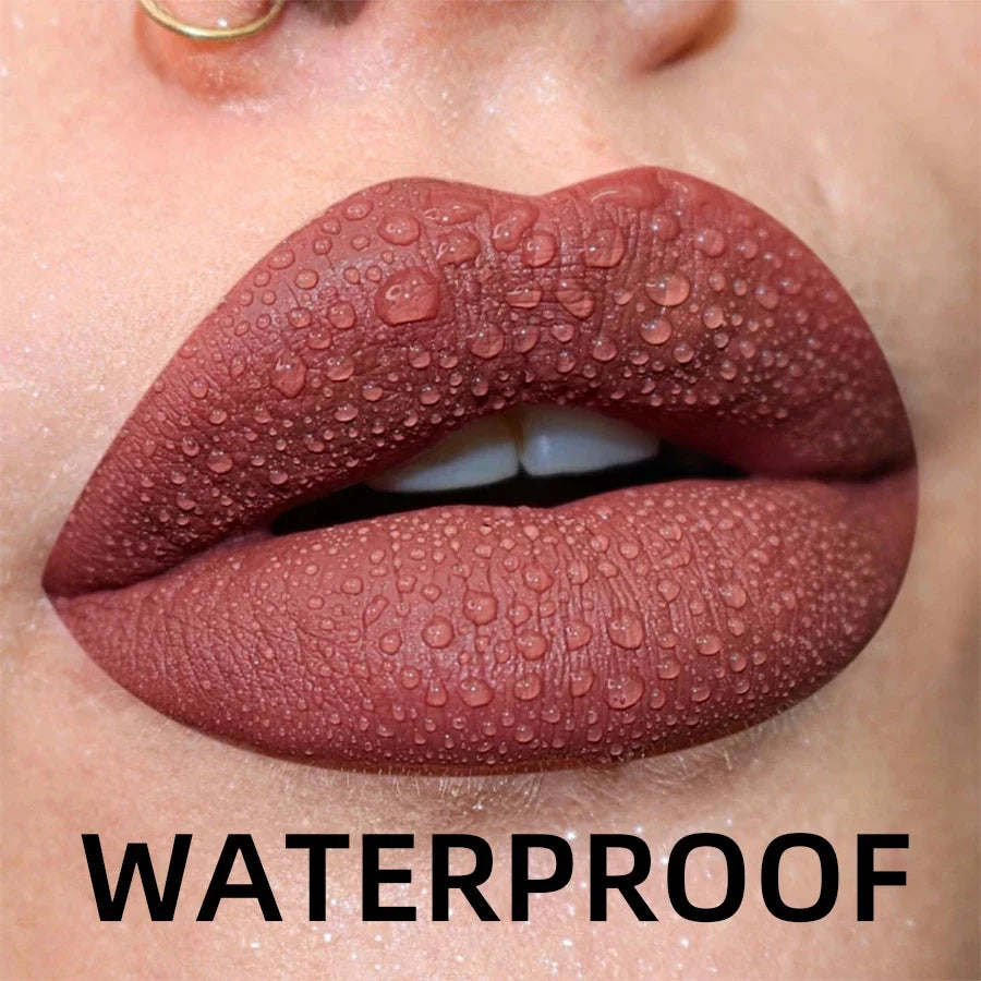 19-Color Matte Velvet Liquid Lipstick Set