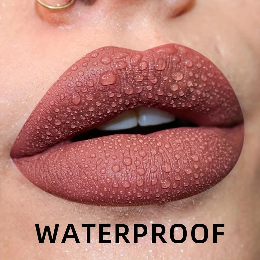 19-Color Matte Velvet Liquid Lipstick Set