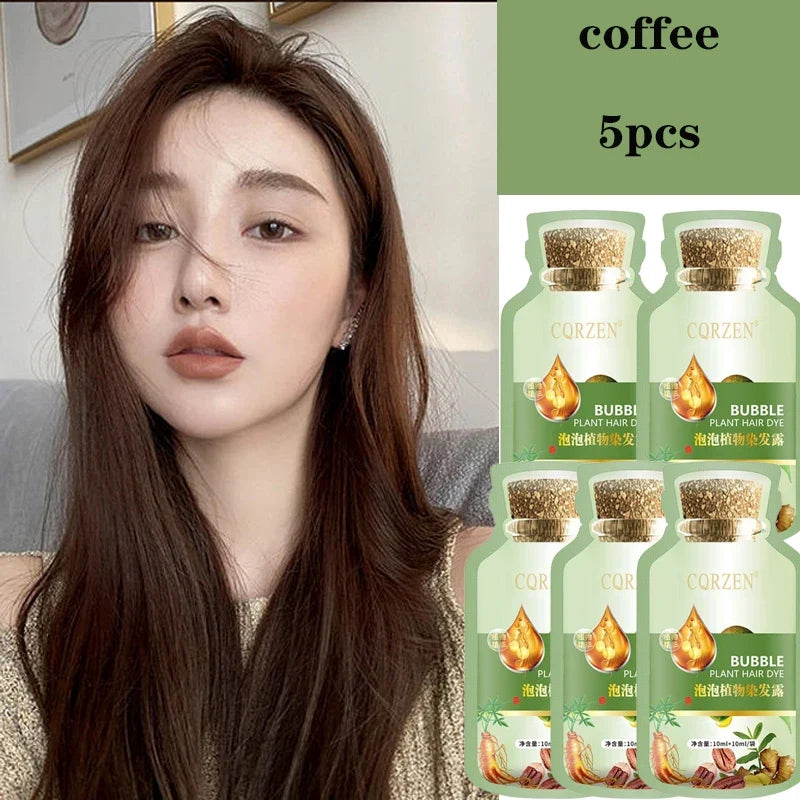 Natural Herbal Hair Dye Shampoo | Gray Coverage Treatment