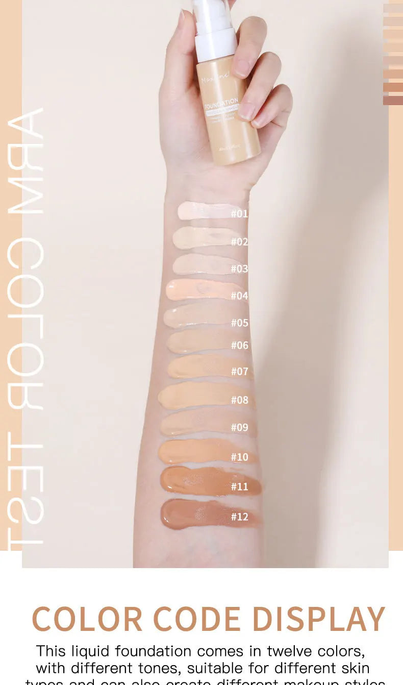 Liquid Foundation | Waterproof & Sweat-Resistant Concealer