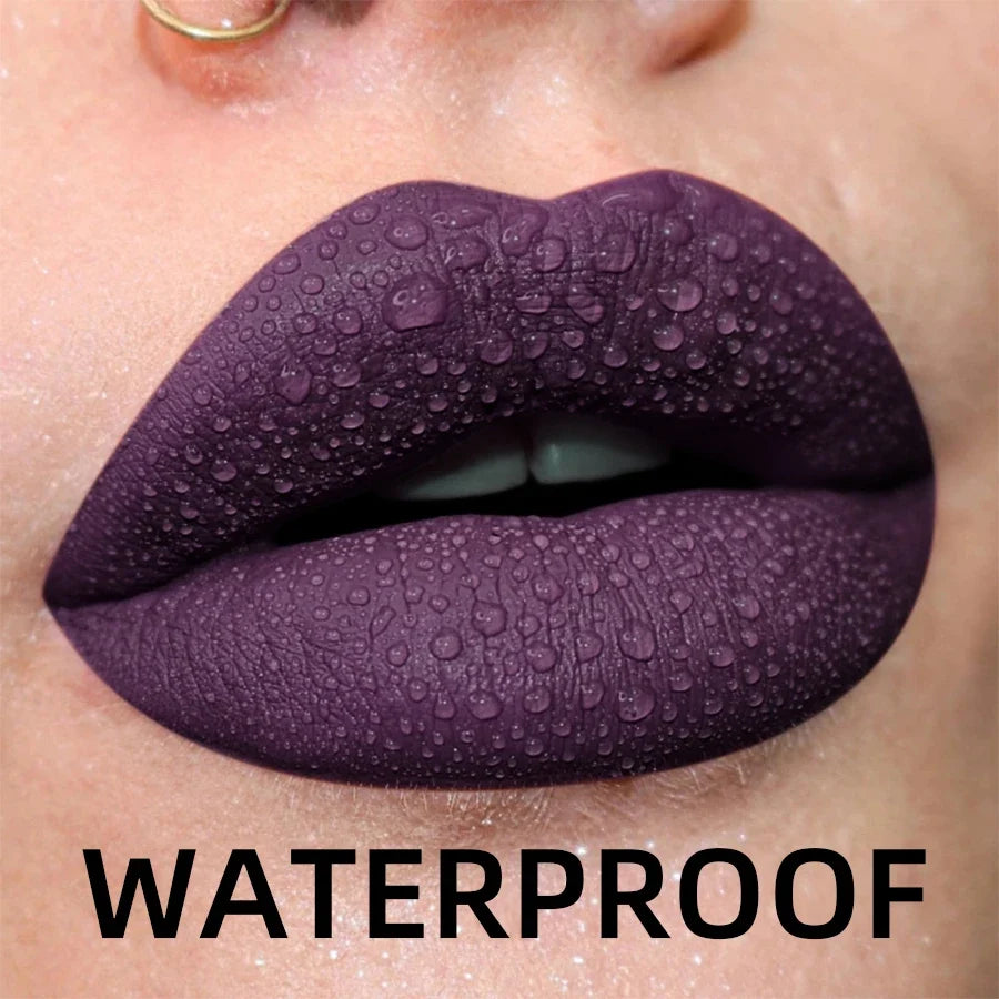 19-Color Matte Velvet Liquid Lipstick Set