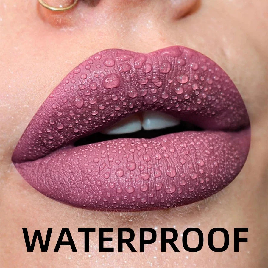 19-Color Matte Velvet Liquid Lipstick Set