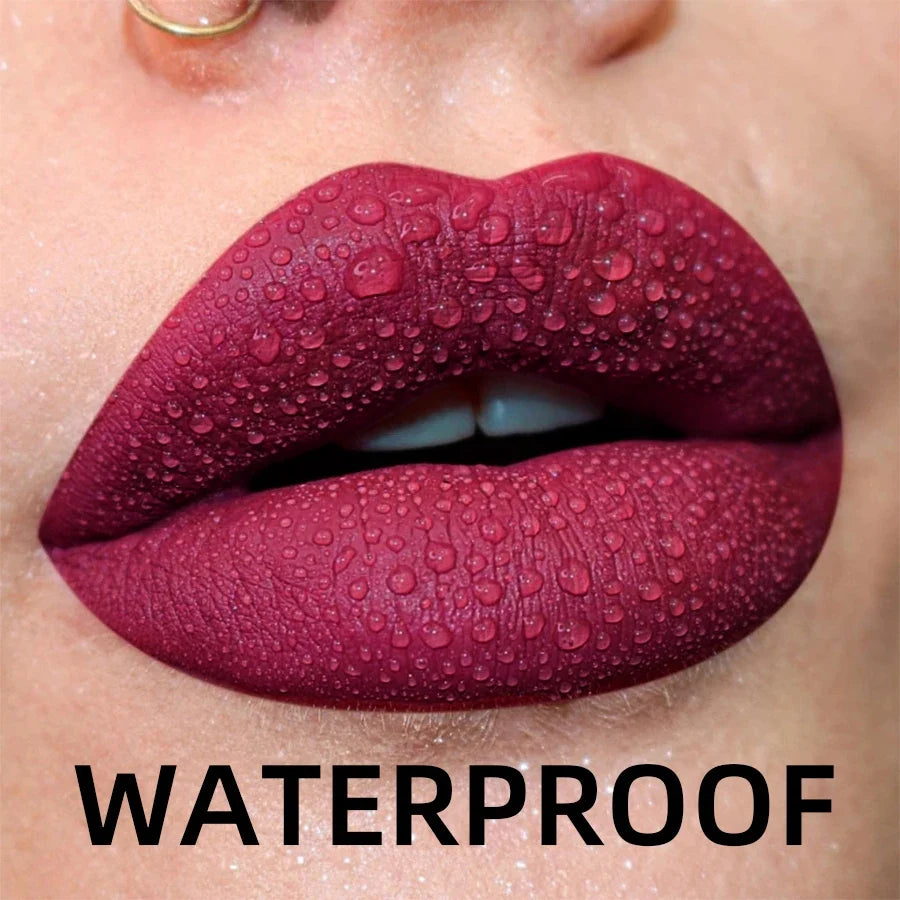 19-Color Matte Velvet Liquid Lipstick Set