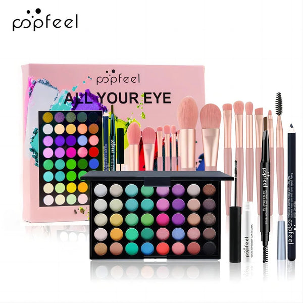 POPFEEL Complete Eye Makeup Set | 40-Color Eyeshadow Palette