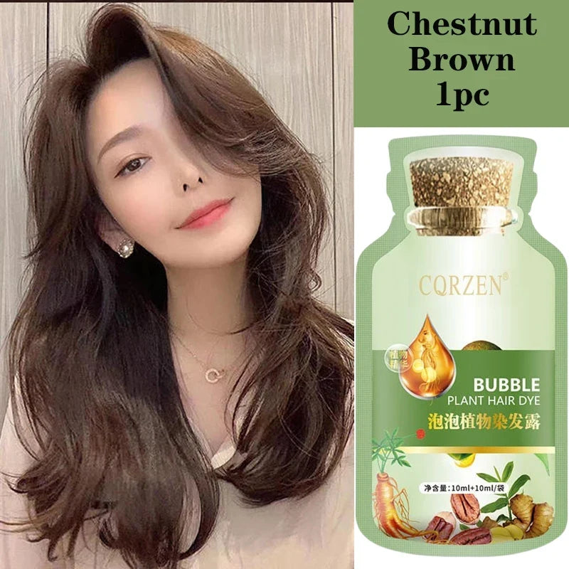 Natural Herbal Hair Dye Shampoo | Gray Coverage Treatment