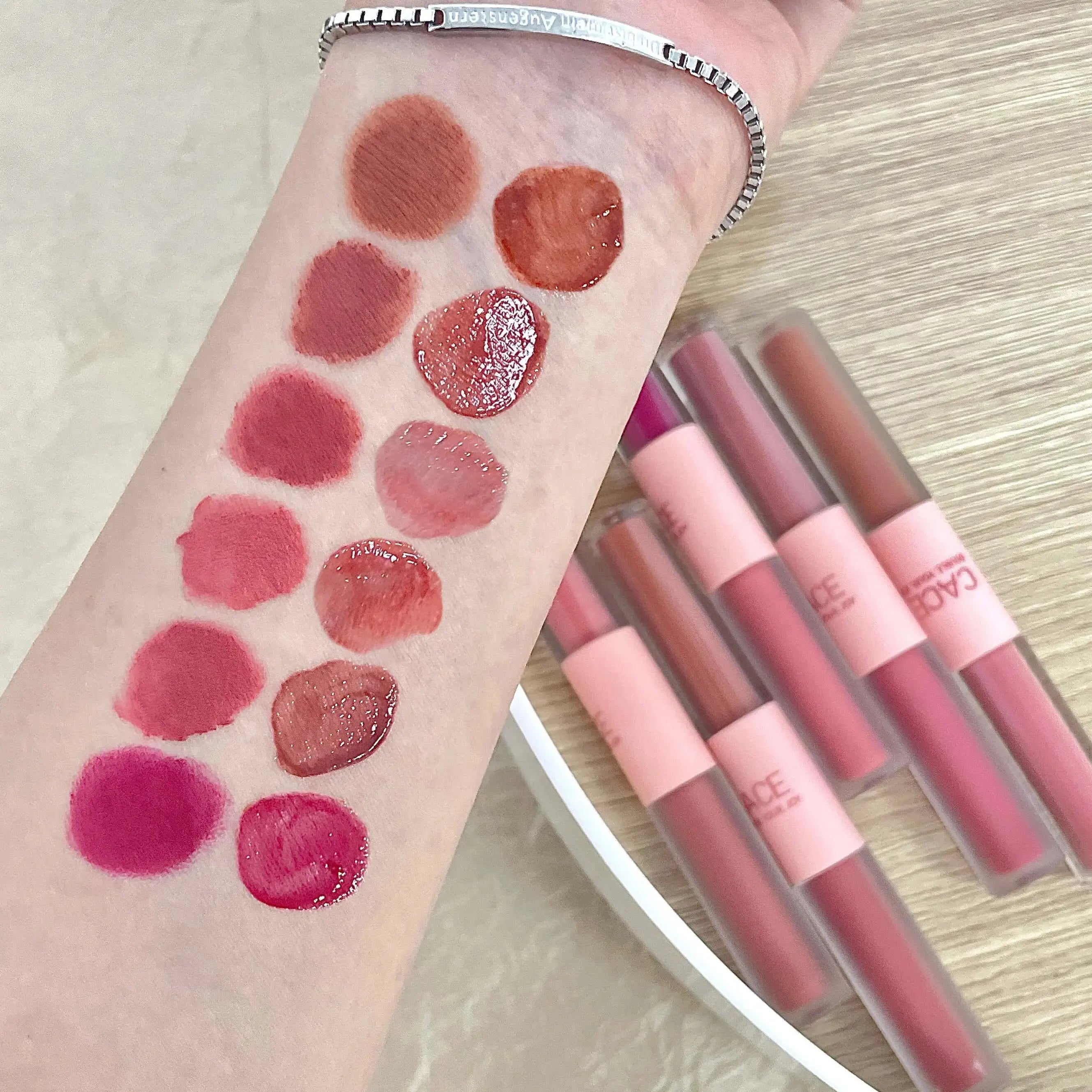 CACE Double-Head Lip Gloss | Red Lip Makeup