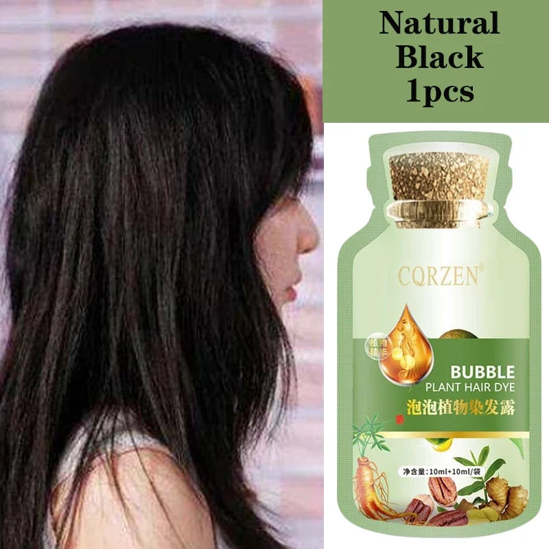 Natural Herbal Hair Dye Shampoo | Gray Coverage Treatment