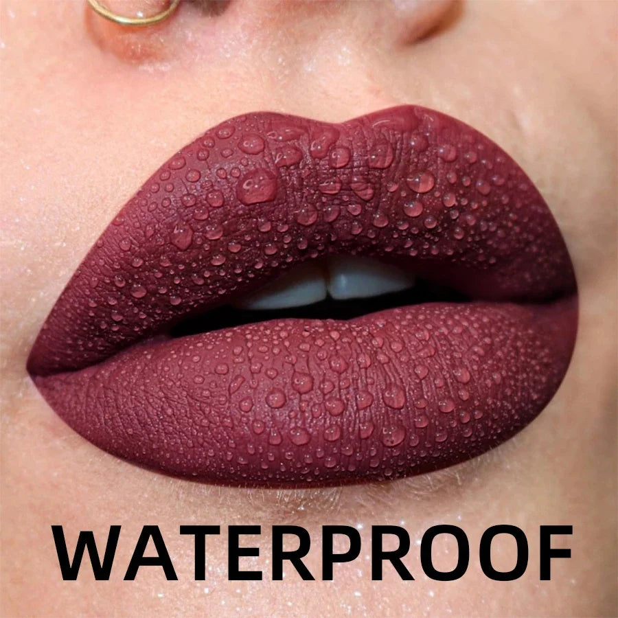 19-Color Matte Velvet Liquid Lipstick Set