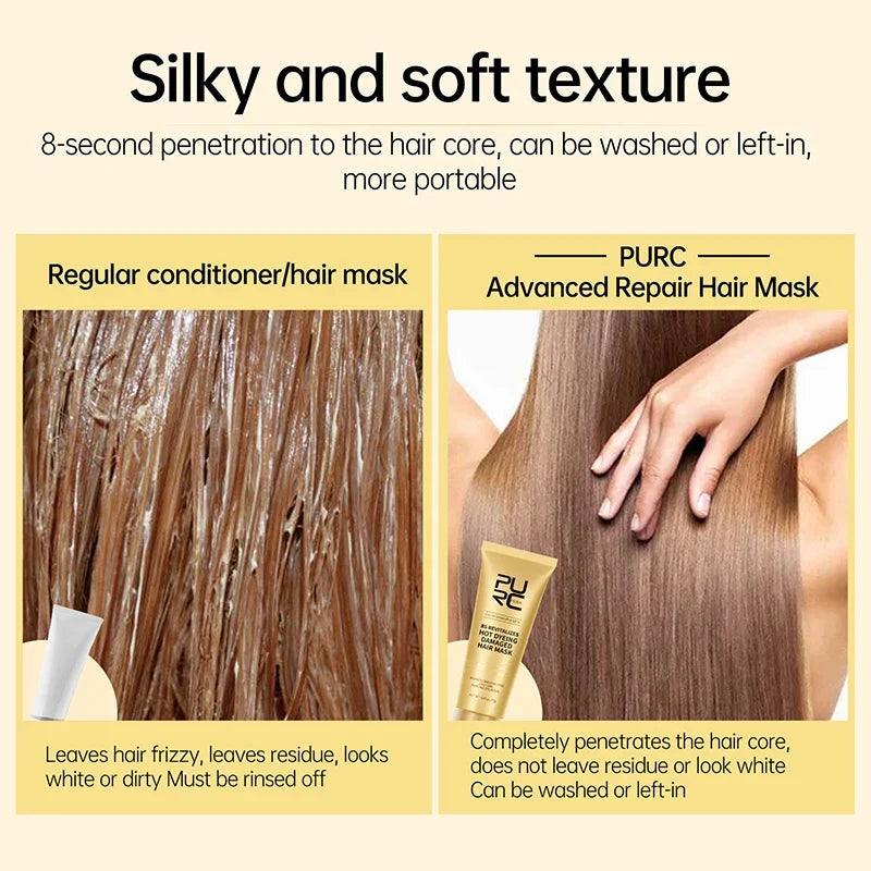 PURC 8-Second Hair Repair Mask | Keratin Deep Conditioner