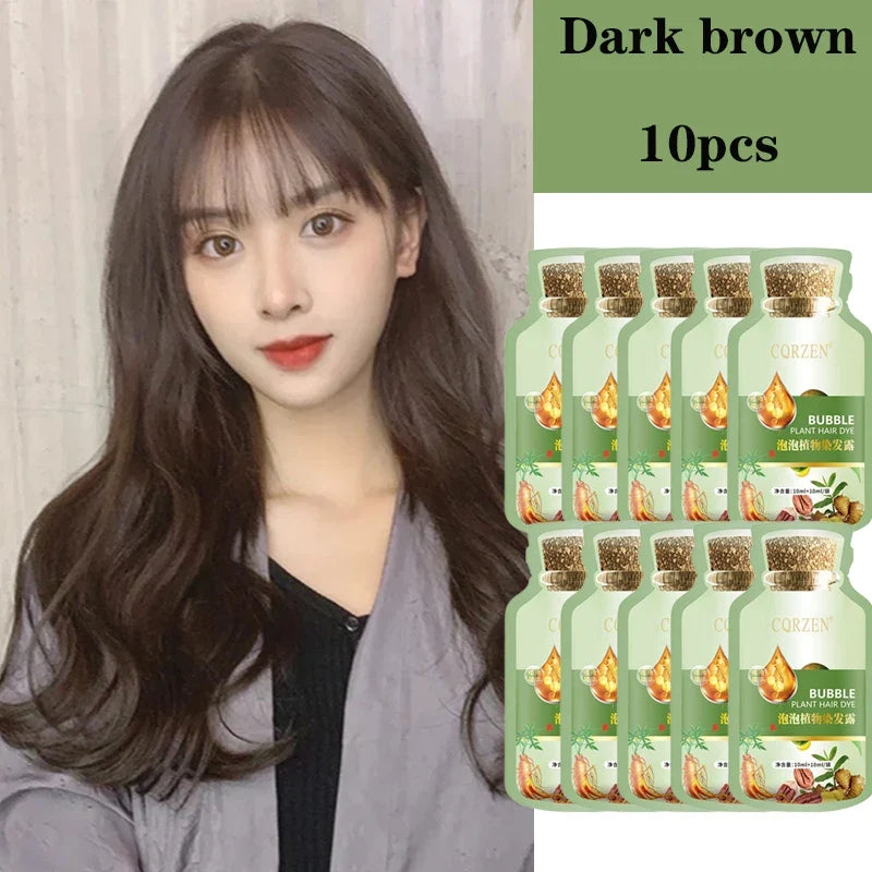 Natural Herbal Hair Dye Shampoo | Gray Coverage Treatment