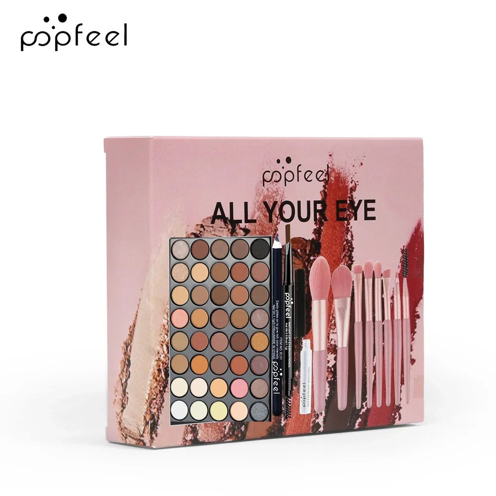 POPFEEL Complete Eye Makeup Set | 40-Color Eyeshadow Palette