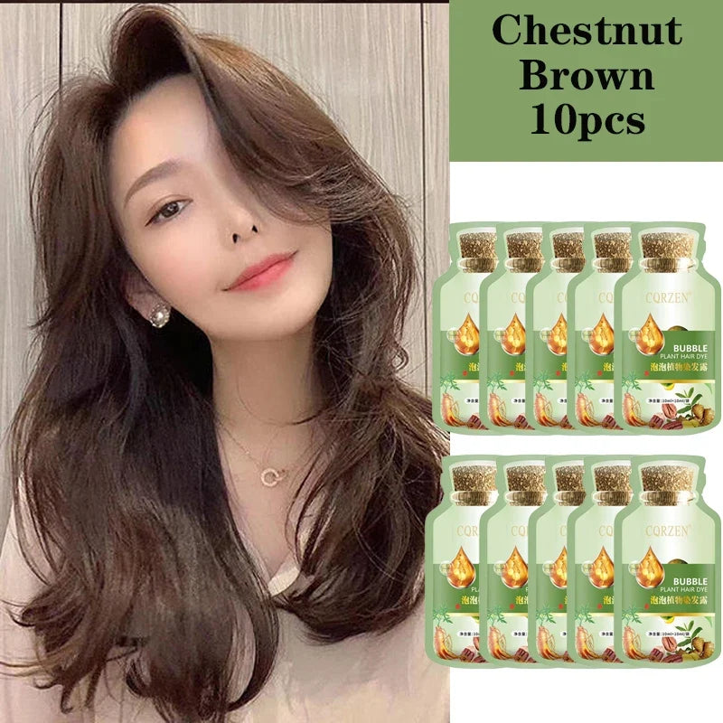 Natural Herbal Hair Dye Shampoo | Gray Coverage Treatment