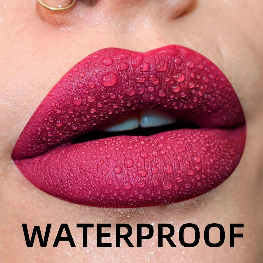 19-Color Matte Velvet Liquid Lipstick Set