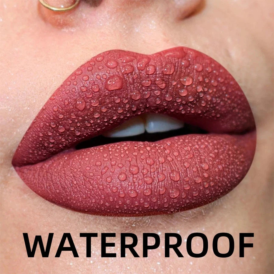19-Color Matte Velvet Liquid Lipstick Set