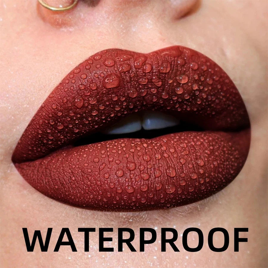 19-Color Matte Velvet Liquid Lipstick Set