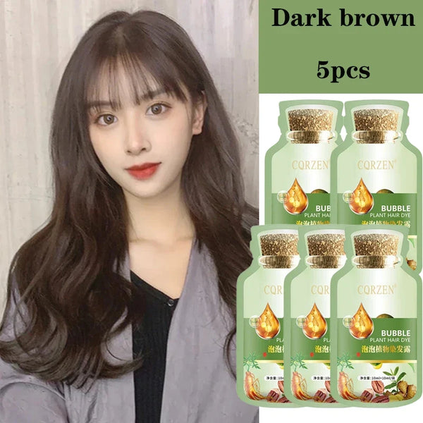 Natural Herbal Hair Dye Shampoo | Gray Coverage Treatment