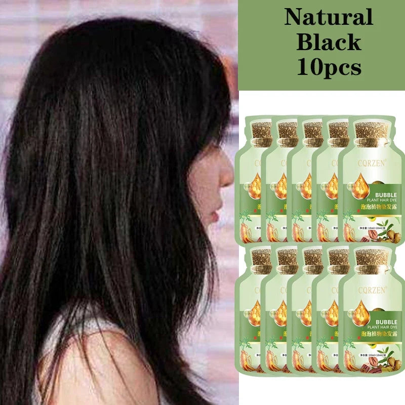 Natural Herbal Hair Dye Shampoo | Gray Coverage Treatment