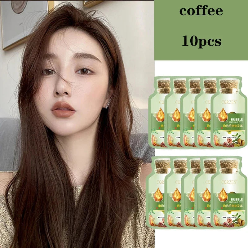 Natural Herbal Hair Dye Shampoo | Gray Coverage Treatment