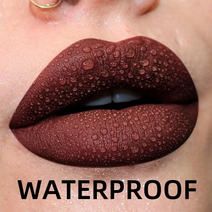 19-Color Matte Velvet Liquid Lipstick Set