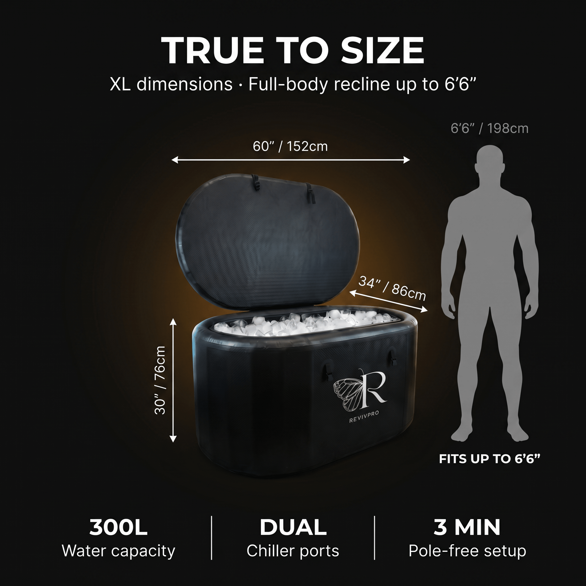 Extra-Large Ice Bath Tub X Pro | Cold Plunge